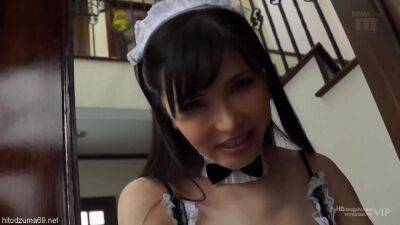 Asian MILF maid in uniform with big boobies getting nailed - sunporno.com - Japan