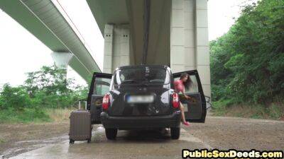 Slutty babe fucked by BWC taxi driver in doggystyle - txxx.com