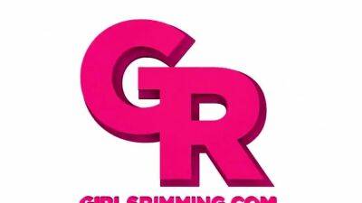 GIRLSRIMMING - Pool rimjob by stepdaughter Rebel Lynn - drtuber.com