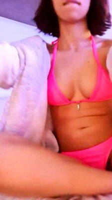 Hot Teen Girl Micro Pink Bikini and Her Vibrator - drtuber.com - Brazil