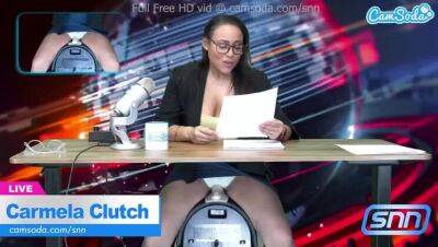 News Anchor Carmela Clutch Orgasms live on air - veryfreeporn.com