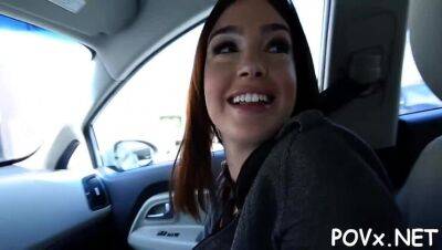 Erected pecker easily manages to penetrate shaved slit - veryfreeporn.com
