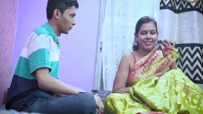 At Home - Indian Desi Bhabhi Hardcore Fuck With Virgin Boy At Home ( Hindi Audio ) - upornia.com - India