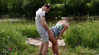 Real Outdoor Sex On The River Bank - Horny Amateur Couple - hclips.com