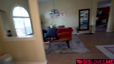 Stepbrother Watches His Stepsister Masturbates In Bed - hotmovs.com