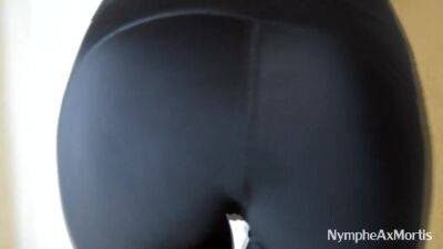 Ass In Leggings Tempted Me And I Cum On Her - hclips.com