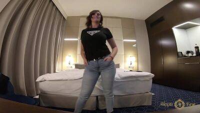 Fun In Hotel Room Trying New Panties, Jumping On Bed And Rubbing My Pussy - Alexsis Faye - hotmovs.com