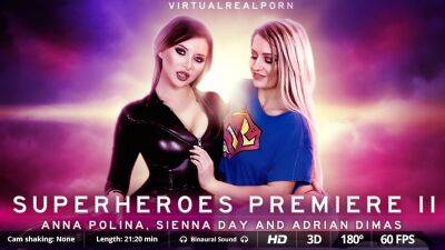 Anna Polina - Sienna Day - Superheroes premiere II - txxx.com - Britain