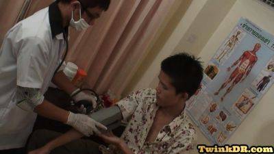 Asian twink smashed after medical exam - drtuber.com