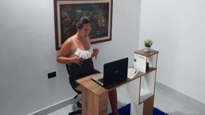 My Secretarys Slut Masturbates In The Office Part 1 - upornia.com - Colombia