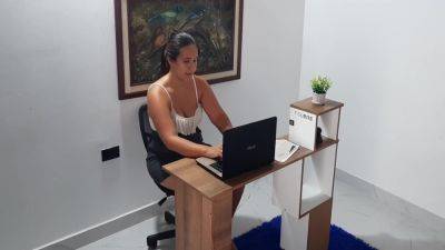My Secretarys Slut Masturbates In The Office Part 1 - upornia.com - Colombia