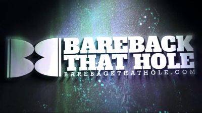 BAREBACKTHATHOLE Bottom Hunk Barebacked In Hardcore Orgy - drtuber.com
