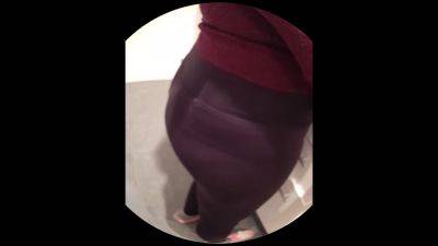 Huge ASS Latina housewife black leggins recording by service man - voyeurhit.com