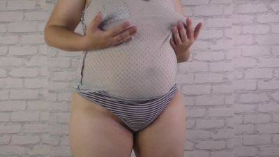 Big Boobed Pregnant Wife In Panties And T-shirt Was Doused With Cold Water - hclips.com