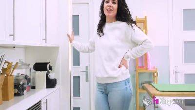 Don Jorge - Tall Sara Salamanca Is Not Afraid To Lick A Much Older Cock: Let Enter! 4 Min - upornia.com - Spain