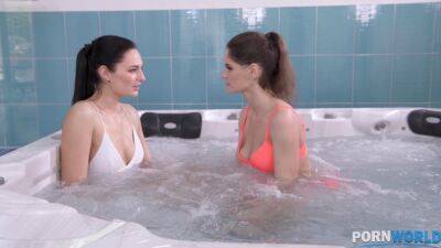 College Hotties' Hot Tub Fun - PornWorld - hotmovs.com - Czech Republic - Russia