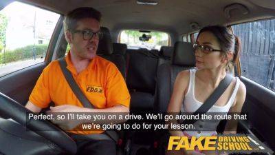 Valentina Bianco - Ryan Ryder - Valentina Bianco gets her Italian nympho craving satisfied in fake driving school - sexu.com - Italy