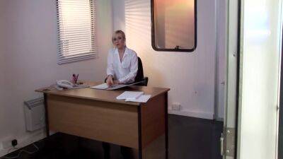 Karlie Simon - Gets Rammed Full Of Dick At Her Sexy Job - hotmovs.com