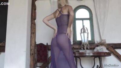 Lili Sheer Purple Peek - upornia.com