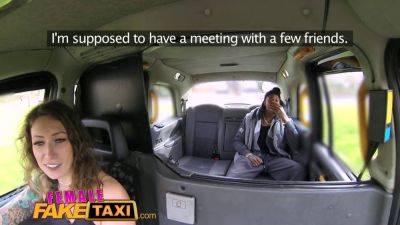 Horny female fake taxi driver gets her pussy pounded by a BBC - sexu.com