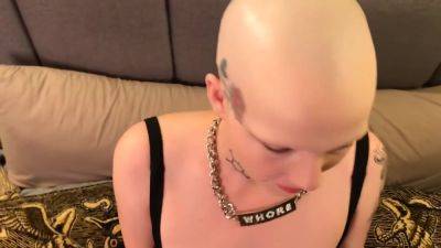 Bald Whore Gets Face Fucked - upornia.com