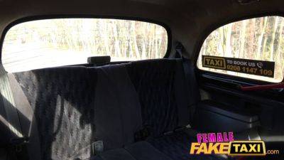 Lady - Lady Bug's tight pussy gets drilled hard by punk in the backseat of a fake taxi - sexu.com - Czech Republic