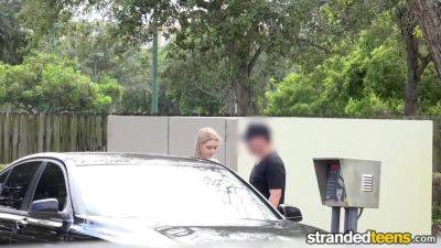 Innocent blonde teen gets banged hard in POV car sex video - sexu.com