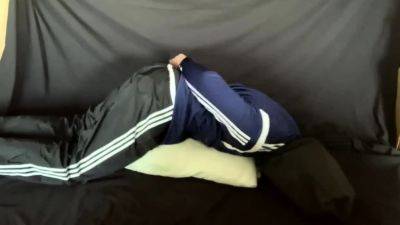 Cuffed and Gagged in Adidas Tracksuit - drtuber.com