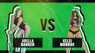 Kelsi Monroe - Abella Danger & Kelsi Monroe take on a wild Battle of the Babes with a phat ass & cumshot finish - sexu.com