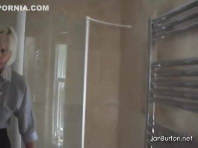 Jan Burton - Brit Whore Fucks The Plumber - upornia.com