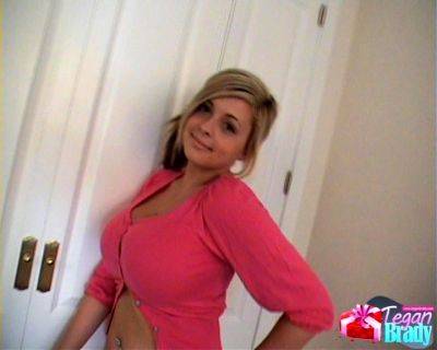 Di - Busty Blonde - busty blonde babe natural boobs big breasted babe di - drtuber.com