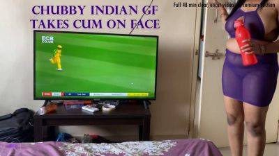 Indian Girlfriend with Big Tits Chokes on Cock & Takes a Faceful of Cum - Exclusive POV - sexu.com - India