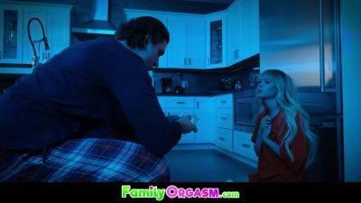 Lilly Bell - Lilly Bell caught by stepbro in kitchen while stepsister is cooking and he's horny - sexu.com