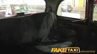 Hot blonde tourist gives her first blowjob in a fake taxi ride - sexu.com