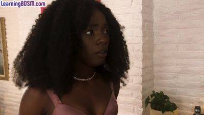 BDSM hot ebony drilled by big white cock in wet pussy - txxx.com