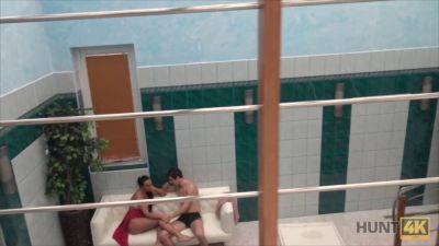 Czech pornstar gets wet and wild in private pool - Hunt4K - sexu.com - Czech Republic