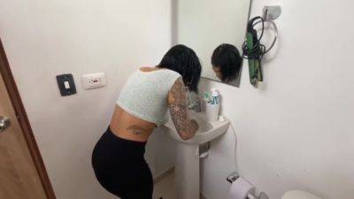 My Stepsister Takes Me To The Bathroom To Clean Up What I Did But I Cant Stand It And I Fuck Her ( - hclips.com