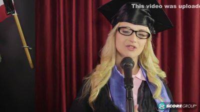 Aubrey Gold In Teen Is Naked Under Her Cap And Gown - upornia.com
