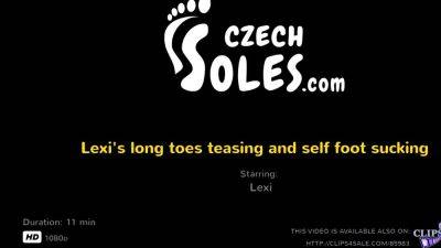 Czech Soles – Lexi’s Long Toes Teasing And Self Foot - drtuber.com - Czech Republic
