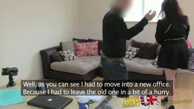 Jasmine James, the petite British slut, tricked into a hot reality casting couch fuck with a cumshot - sexu.com - Britain