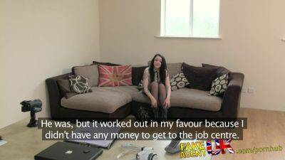 Dick Masturbation - Alessa Savage - British tattooed babe alessa savage gets interviewed & fucked by fake agent - sexu.com - Britain