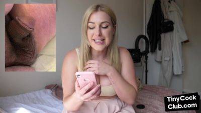 Lady - SPH solo lady talks dirty about small cocks on her phone - hotmovs.com - Britain