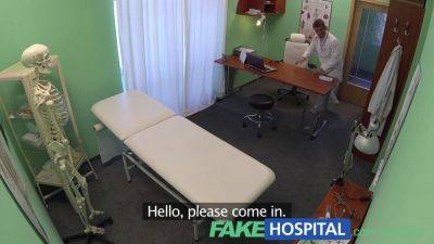 Naughty student gets a thorough check-up before work starts in fake hospital POV - sexu.com