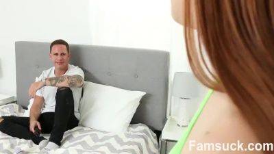 Stepbro's taboo fantasy: Topless stepsis Blackmails her stepbro into a hardcore fuck - sexu.com