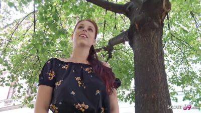 Shy Redhead Natural Teen Talk To Fuck At Pick Up Casting With German Scout - upornia.com - Germany