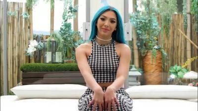 Blue haired slut fucks bbc - upornia.com - Usa