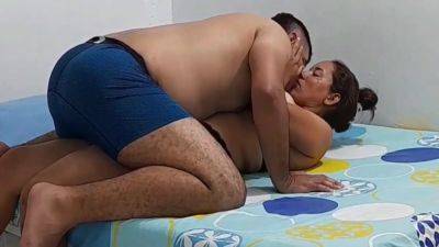 Stepmom Fucks Hard Or Her Stepson Until She Makes Him In Her Pussy - Double Cumshot - Cum Twice - hclips.com