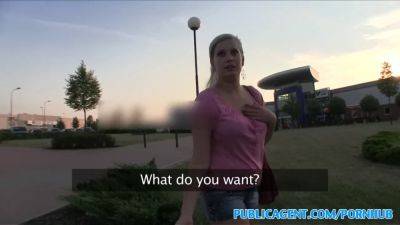 Big-titted blonde with huge tits gets rammed on car bonnet in POV - sexu.com