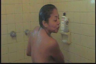 Latina Teen Slut Areli Taking Shower - hclips.com