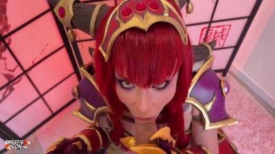 Hot Busty Alexstrasza From World Of Warcraft Deepthroats And Hard Fucks Cock Pov - upornia.com